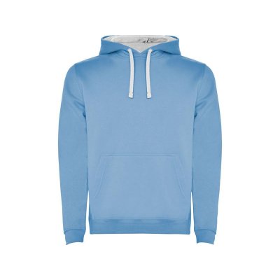 Толстовка с капюшоном Urban мужская, небесно-голубой/белый