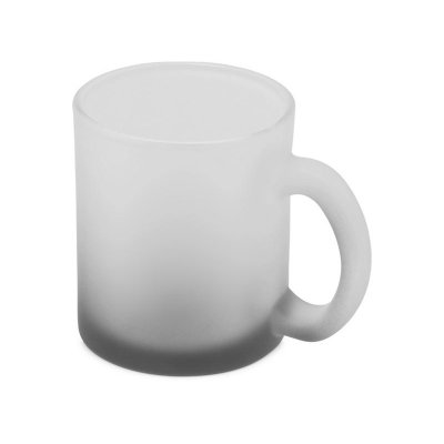 Стеклянная матовая кружка Омбре с градиентом для сублимации, черный