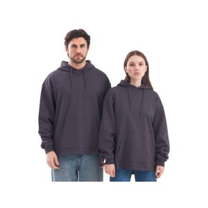 Худи оверсайз Alpha.01 унисекс, темно-серый