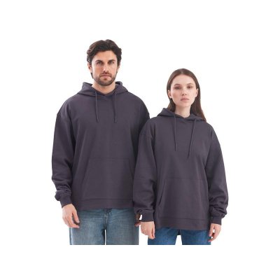 Худи оверсайз Alpha.01 унисекс, темно-серый