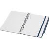 Блокнот Thalaasa формата А5 в твердой обложке из океанического пластика с шариковой ручкой - Синий
