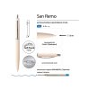 Ручка металлическая шариковая San Remo, софт-тач, 1.0 мм, пудровый