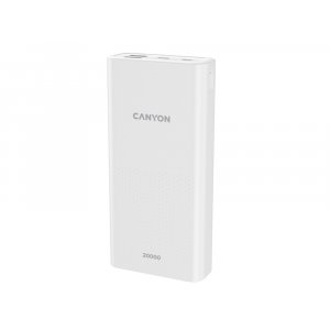 Портативный аккумулятор Canyon PB-2001 (CNE-CPB2001W), белый Портативный аккумулятор Canyon PB-2001 (CNE-CPB2001W), белый