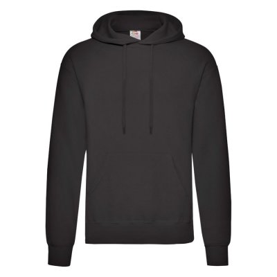 Толстовка CLASSIC HOODED 3XL черный 80% хлопок, 20% полиэстер, плотность 280г/м2