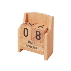 Вечный календарь из бука