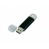 USB 2.0/micro USB- флешка на 16 Гб, черный