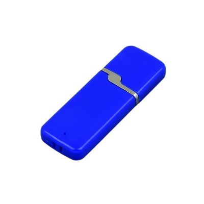 USB 2.0- флешка на 16 Гб с оригинальным колпачком, синий