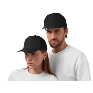 Бейсболка Poly 5-ти панельная 120 гр, черный