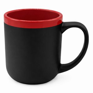 Кружка Barrel, софт-тач, чёрно-красная