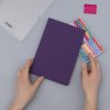 Ежедневник Spark недатированный, фиолетовый (с упаковкой, со стикерами)
