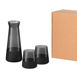 Подарочный набор декантер + 2 стакана Black Edition, черный Подарочный набор декантер + 2 стакана Black Edition, черный