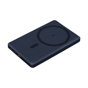 Внешний аккумулятор Atlantis PD 5000mAh с функцией беспроводной зарядки 15W, синий