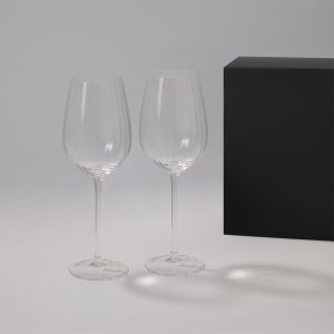 Подарочный набор 2 бокала для вина Blanche в черной коробке