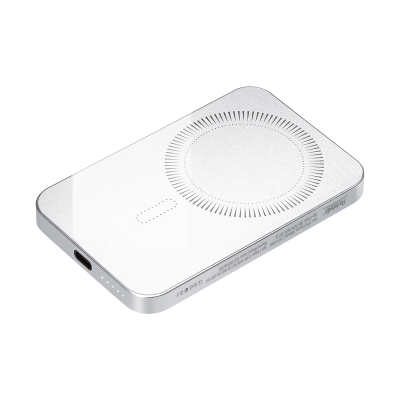Внешний аккумулятор Artex PD 5000mAh с функцией беспроводной зарядки 15W, серебряный