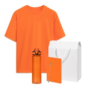 Набор с одеждой RUST (футболка, бутылка, блокнот, ручка), оранжевый, 3XL/4XL Набор с одеждой RUST (футболка, бутылка, блокнот, ручка), оранжевый, 3XL/4XL