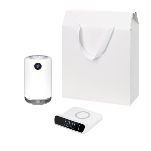 Подарочный набор Bliss, Rigel, белый (увлажнитель воздуха, зарядное устройство)