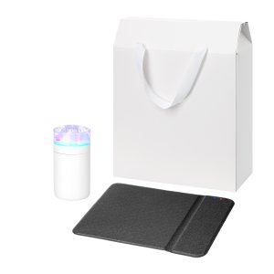 Подарочный набор Crystal, Honor, черный (увлажнитель воздуха, зарядное устройство) Подарочный набор Crystal, Honor, черный (увлажнитель воздуха, зарядное устройство)