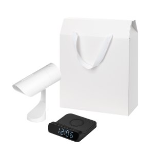 Подарочный набор Prisma, Rigel, черный (увлажнитель воздуха, зарядное устройство)