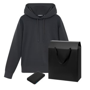 Набор с одеждой ALEX (худи, аккумулятор), черный, S Набор с одеждой ALEX (худи, аккумулятор), черный, S
