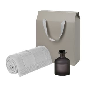 Подарочный набор Mizu, Cella Soft, серый (диффузор, плед) Подарочный набор Mizu, Cella Soft, серый (диффузор, плед)