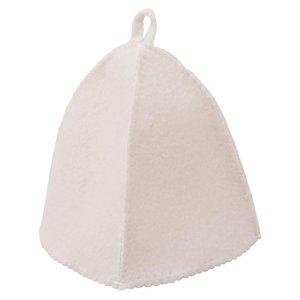 Шапка для бани и сауны Healing, белая