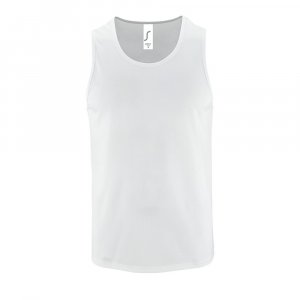 Майка мужская Sporty TT Men, белая Майка мужская Sporty TT Men, белая