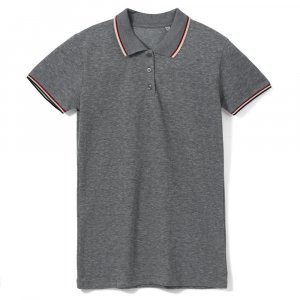 Рубашка поло женская Paname Women, черный меланж