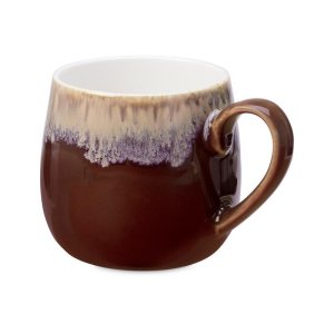 Кружка с вулканическим эффектом по краю Etna, 440 мл, бургунди Кружка с вулканическим эффектом по краю Etna, 440 мл, бургунди