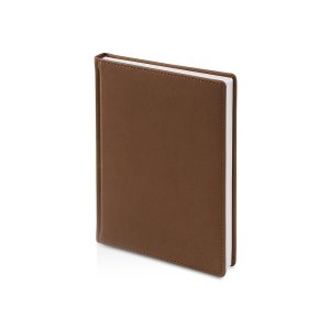 Ежедневник А5 датированный Velvet 2026, коричневый