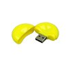 USB 2.0- флешка промо на 16 Гб круглой формы, желтый