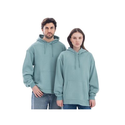 Худи оверсайз Alpha.01 унисекс, пыльный бирюзовый