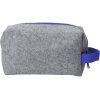 Косметичка из РПЕТ фетра с ручкой Felt, серый с синим