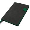 Ежедневник A5 недатированный Efemero в мягком переплёте, черный/тёмно-зеленый