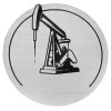 Шильд-наклейка нефть, серебро