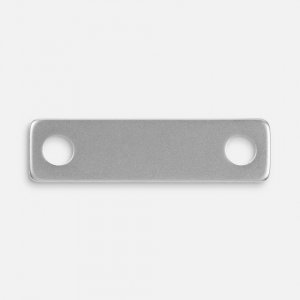 Шильдик металлический Alfa Liten, серебристый