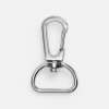 Застежка-карабин Snap hook, M, серебристая (хром) Застежка-карабин Snap hook, M, серебристая (хром)