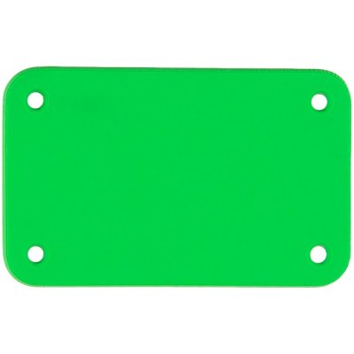 Лейбл из ПВХ Kreta, S, зеленый неон