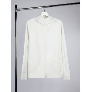 Куртка с капюшоном унисекс Begi, молочно-белая