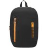 Складной рюкзак Compact Neon, черный с оранжевым