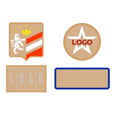 Шеврон из габардина Gabo M, бежевый