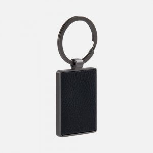 Брелок Gun Metal Leather Rectangle, графитовый Брелок Gun Metal Leather Rectangle, графитовый