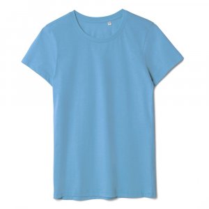 Футболка женская T-bolka Lady, голубая Футболка женская T-bolka Lady, голубая