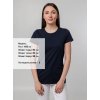 Футболка женская T-bolka Stretch Lady, темно-синяя (navy)