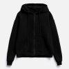 Толстовка унисекс оверсайз на молнии Zippy Terry, черная