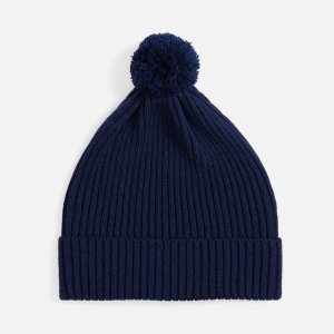 Шапка Catch Match с помпоном, темно-синяя