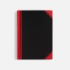 Блокнот Accenti Mini, черный с красным