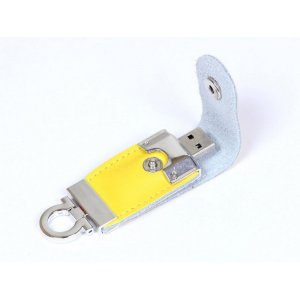 USB 2.0- флешка на 8 Гб в виде брелока, желтый