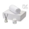 Подарочный набор White light 2.0 с пледом, диффузором, насыпной свечой