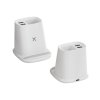 Карандашница "Smart Stand" с беспроводным зарядным устройством, вентилятором и лампой (2USB разъёма), цвет белый
