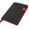 Ежедневник A5 недатированный Efemero в мягком переплёте, черно-красный